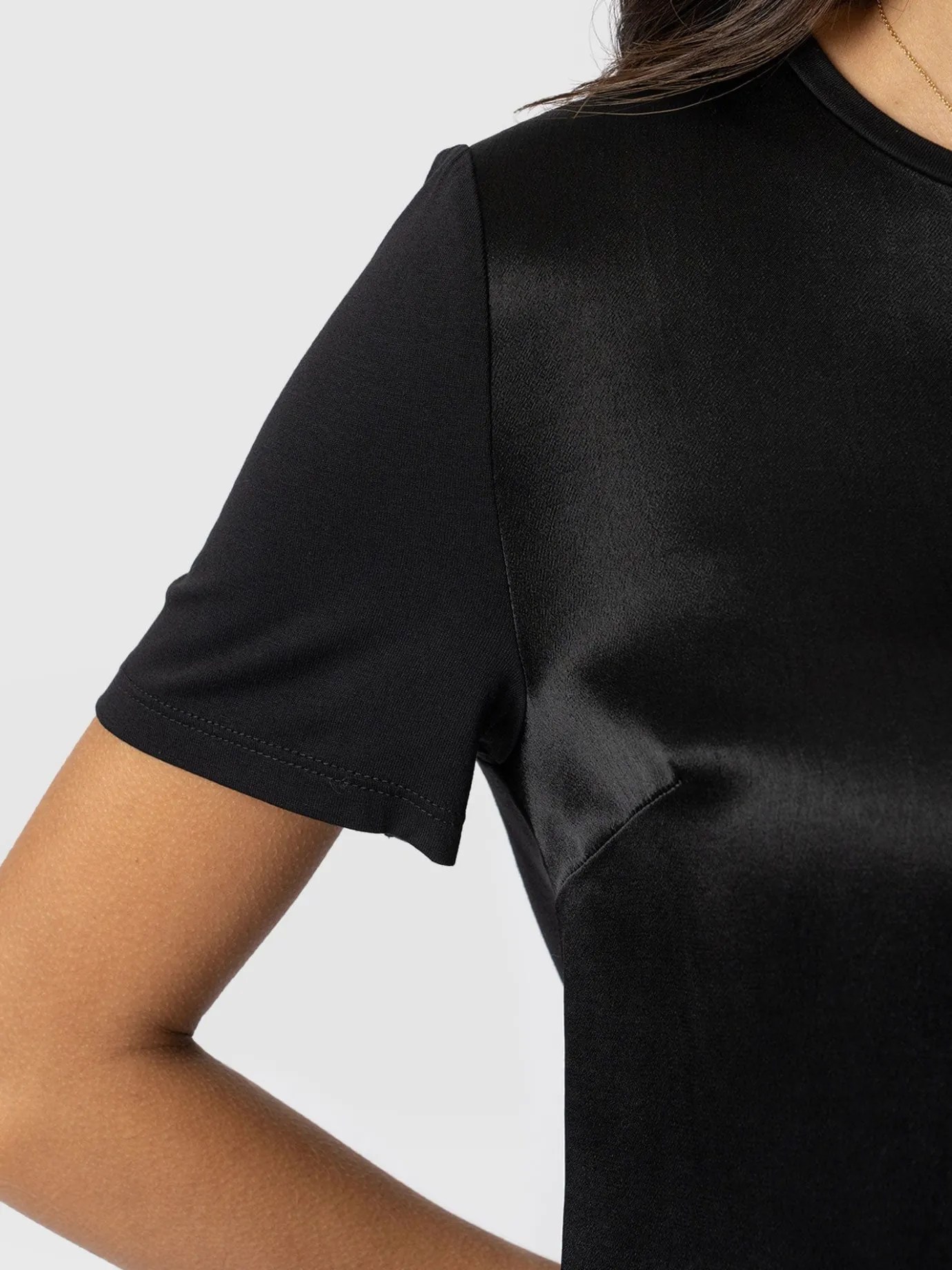 T-shirts & Tanks|Saint and Sofia Rayner Contrast Tee - Black