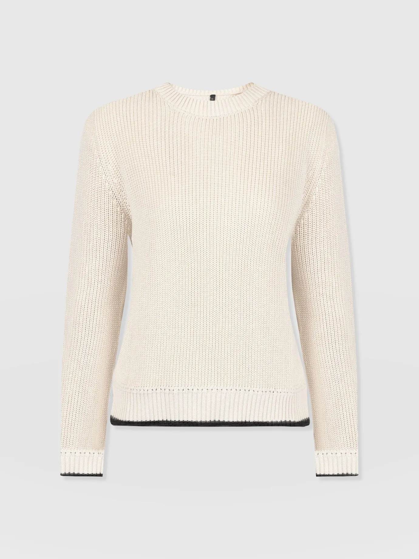 Knitwear|Sweaters|Saint and Sofia Remy Crop Sweater - Cream