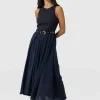 Dresses|Saint and Sofia Renee Contrast Dress - Navy