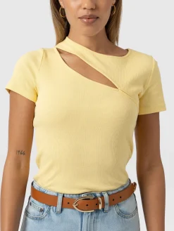 T-shirts & Tanks|Saint and Sofia Reveal Tee - Yellow