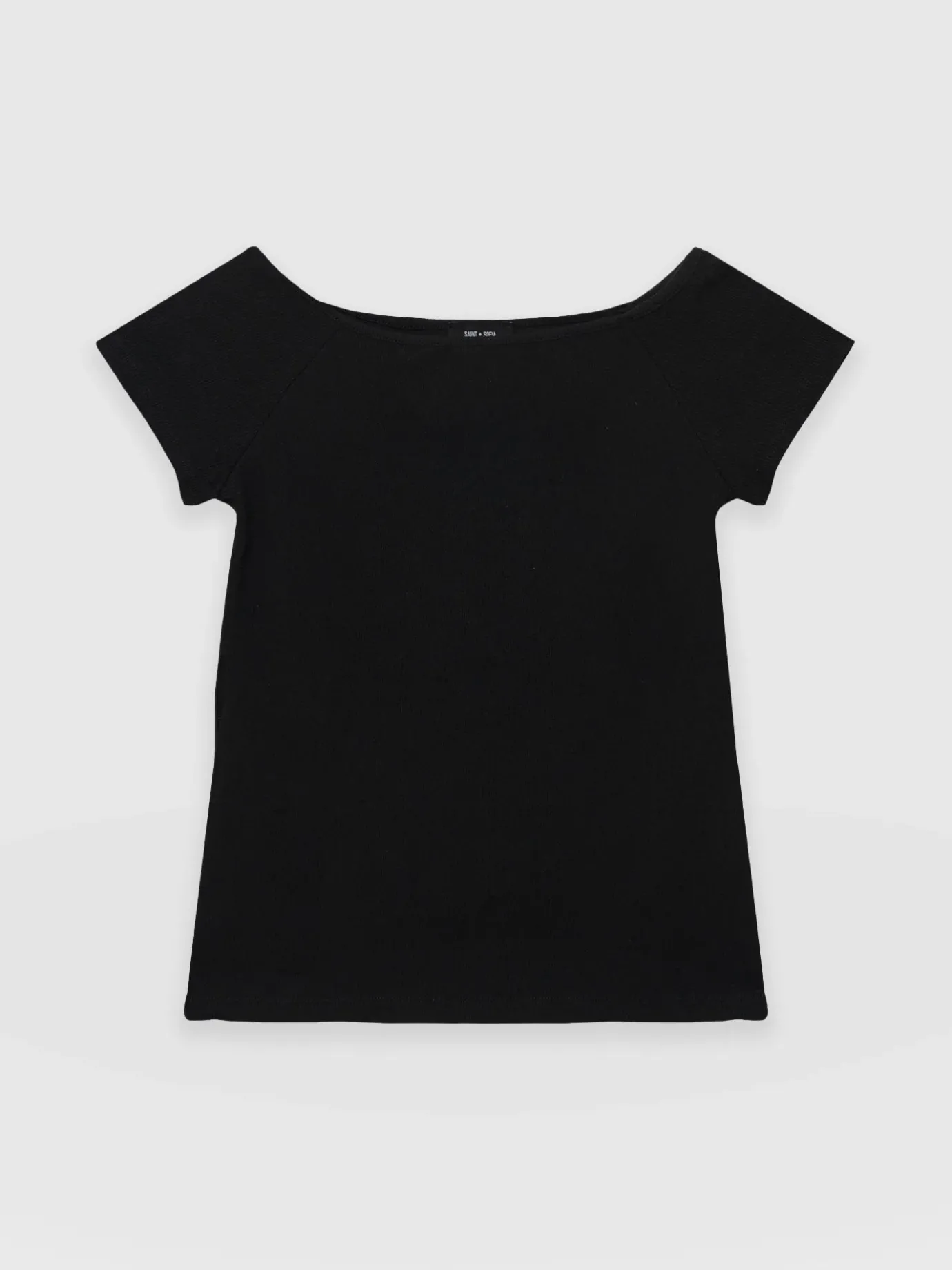 T-shirts & Tanks|Saint and Sofia Riviera Tee - Black