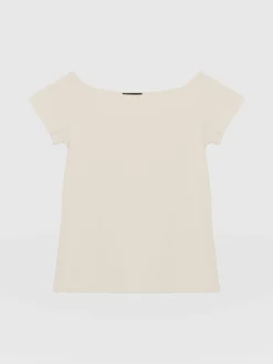 T-shirts & Tanks|Saint and Sofia Riviera Tee - Cream