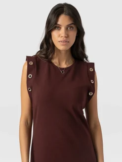 Dresses|Saint and Sofia Rowan Dress - Maroon