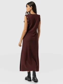 Dresses|Saint and Sofia Rowan Dress - Maroon