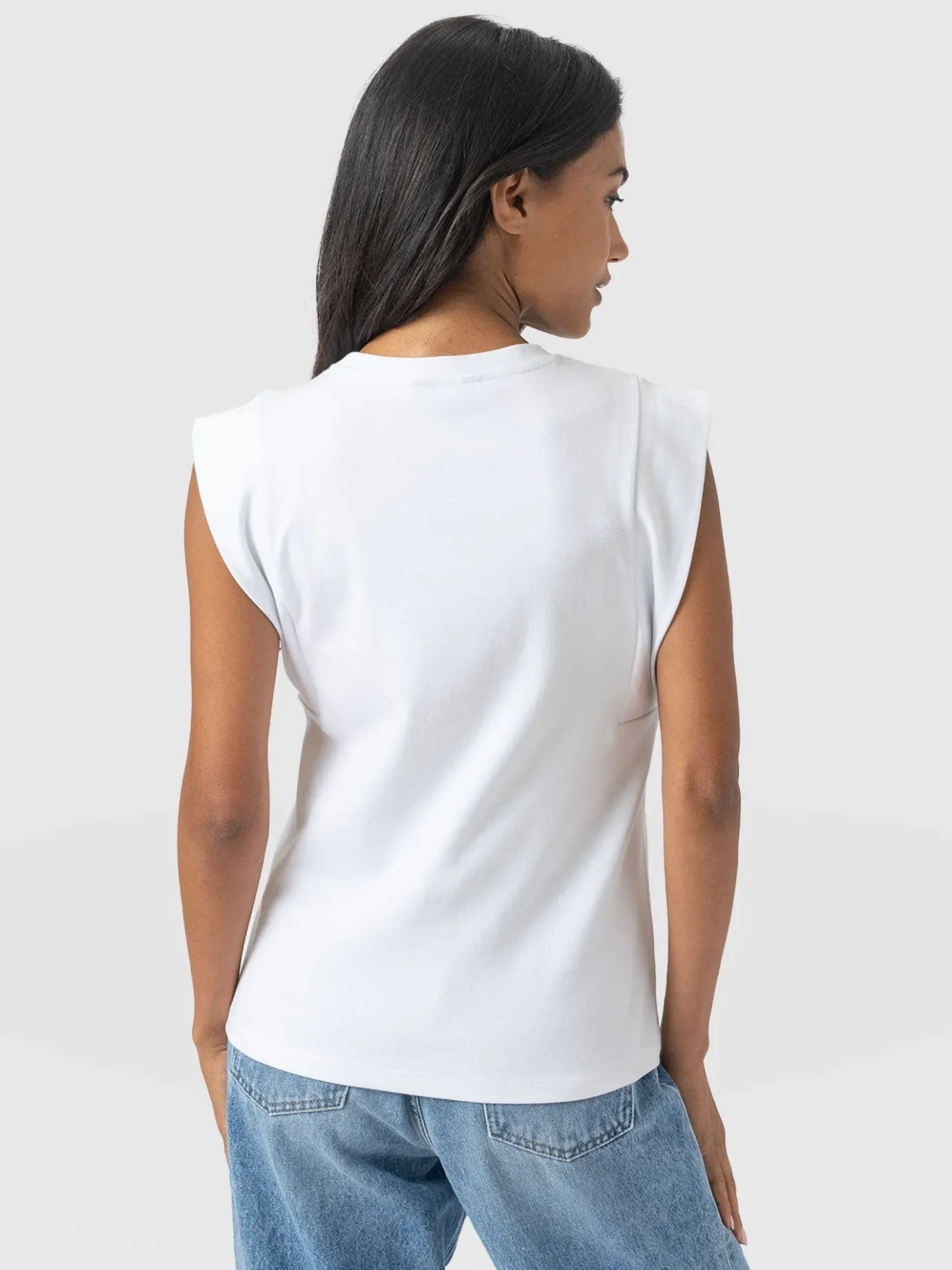 T-shirts & Tanks|Saint and Sofia Rowan Tee - White