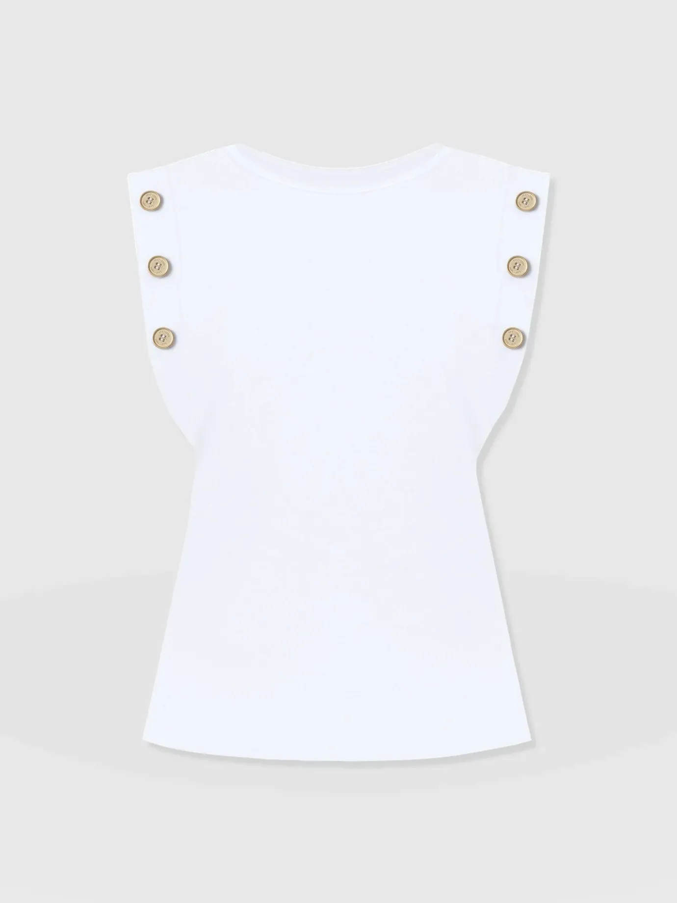 T-shirts & Tanks|Saint and Sofia Rowan Tee - White