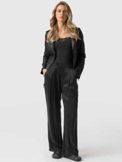 Pants|Saint and Sofia Rowan Wide Leg Pant - Black