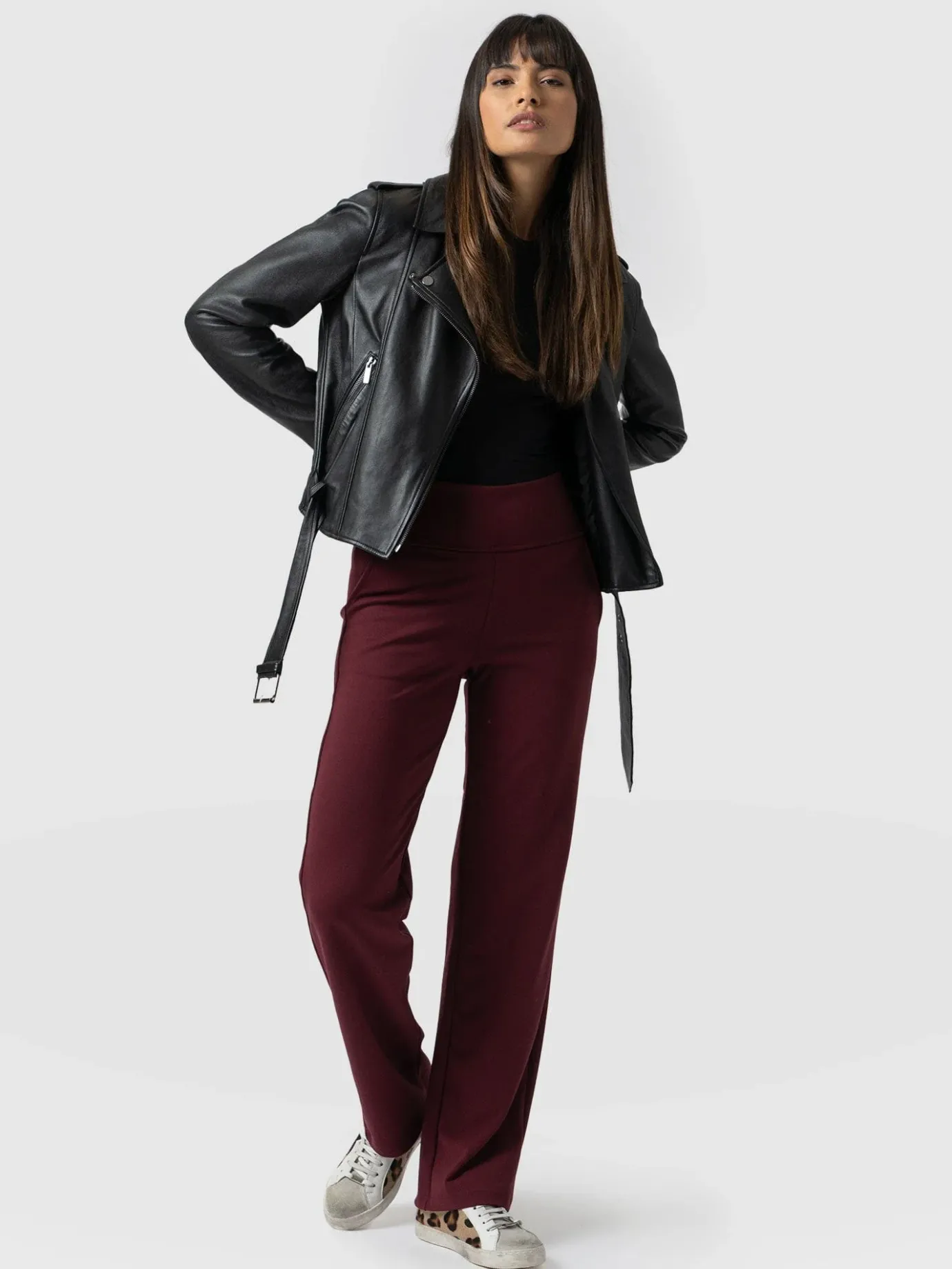 Pants|Saint and Sofia Runway Pant - Burgundy