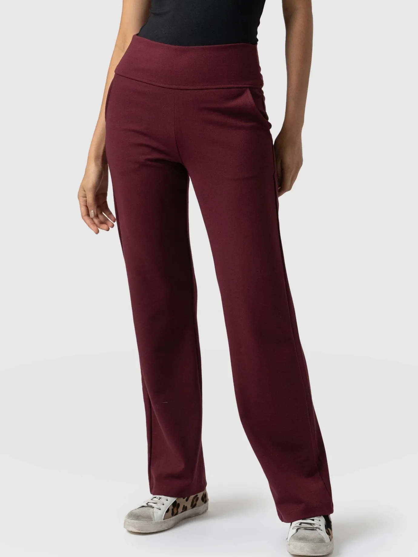 Pants|Saint and Sofia Runway Pant - Burgundy