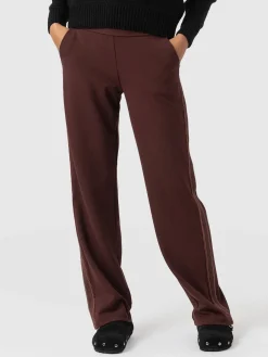 Pants|Saint and Sofia Runway Pant - Maroon - Bronze Stripe