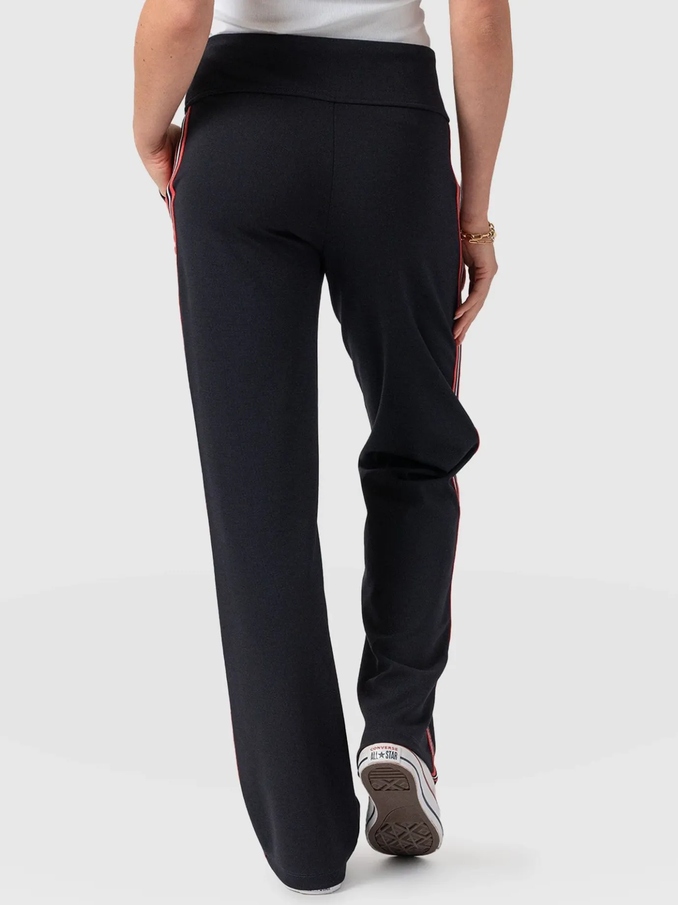 Pants|Saint and Sofia Runway Pant - Navy Red Stripe
