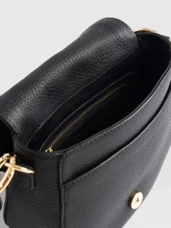 Shoulder Bags|Bags|Saint and Sofia Saddle Bag - Black