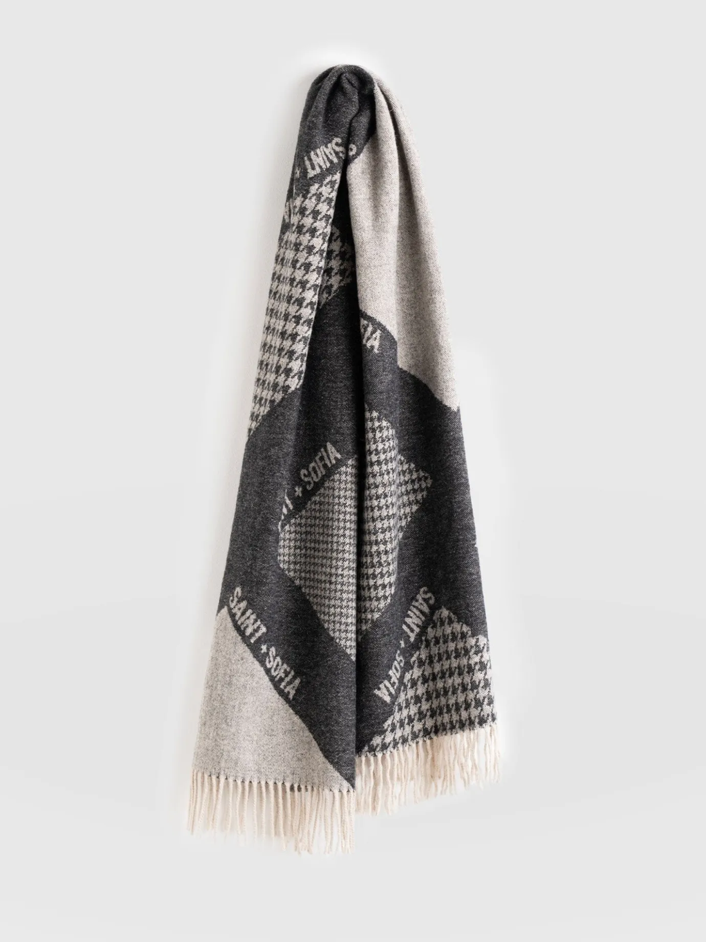 Accessories|Scarves & Hats|Saint and Sofia Saint + Sofia Scarf - Black/Grey