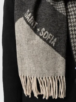 Accessories|Scarves & Hats|Saint and Sofia Saint + Sofia Scarf - Black/Grey