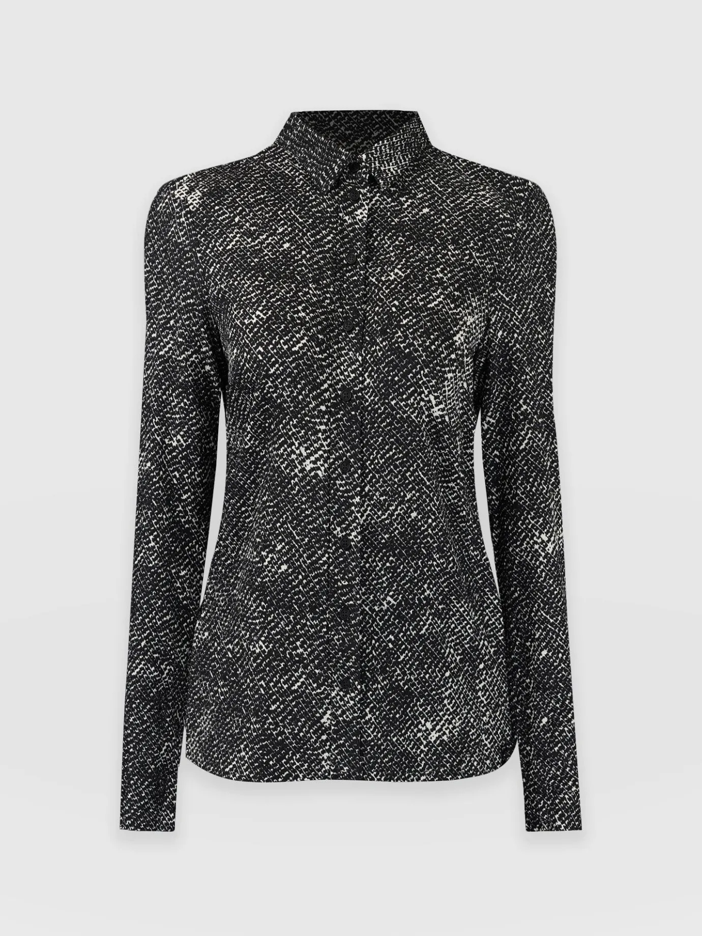 Blouses & Shirts|Saint and Sofia Sawyer Shirt - Monochrome Gothica