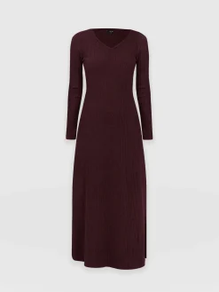 Dresses|Saint and Sofia Sienna Dress - Burgundy