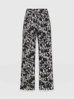 Pants|Saint and Sofia Sienna High Waisted Pant - Black Cream Floral