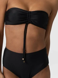 Swimwear|Saint and Sofia Skye Bandeau Bikini Top - Black