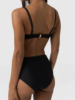 Swimwear|Saint and Sofia Skye Bandeau Bikini Top - Black