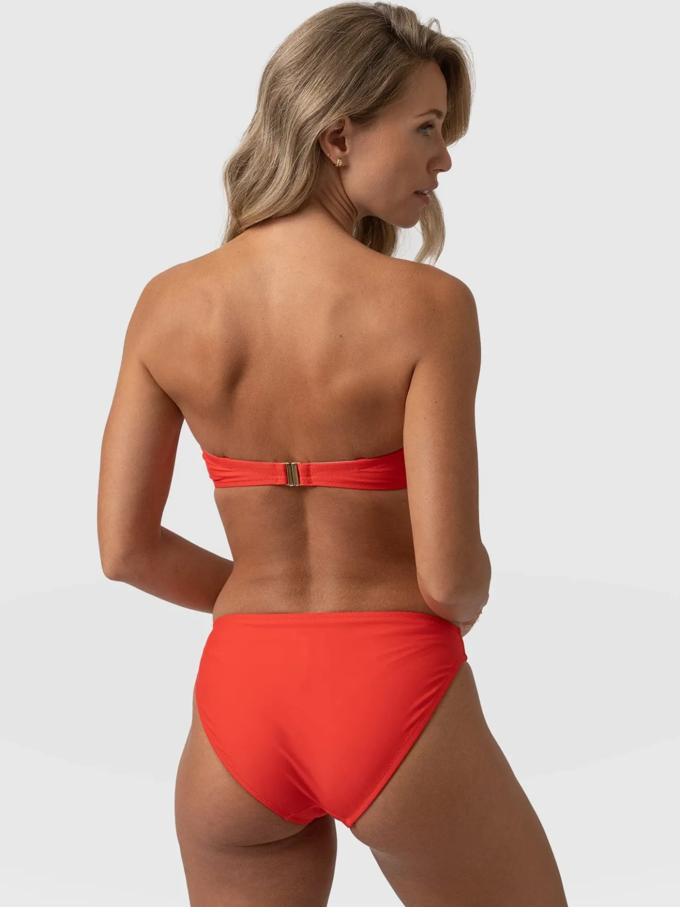Swimwear|Saint and Sofia Skye Hipster Bikini Bottom - Red