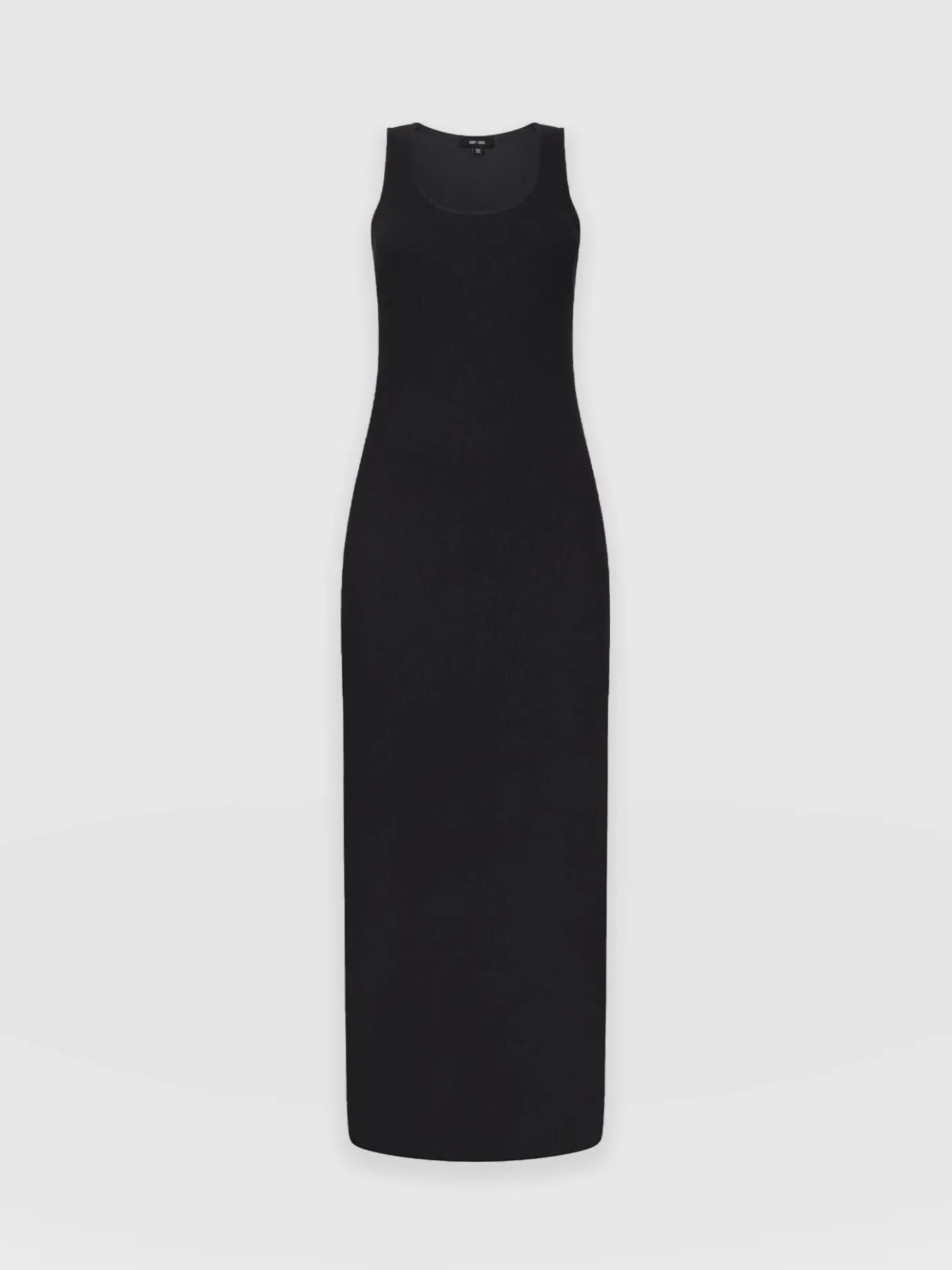 Dresses|Saint and Sofia Sleeveless Rib Dress - Black