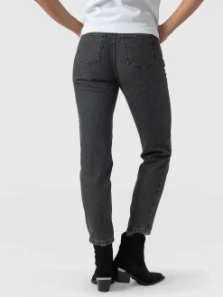 Denim & Jeans|Saint and Sofia Slim Mom Jeans - Black
