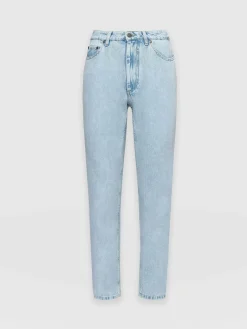 Denim & Jeans|Saint and Sofia Slim Mom Jeans - Pale Blue