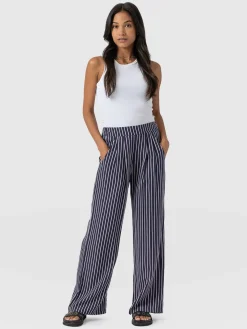 Pants|Saint and Sofia Sloane Pant - Navy Stripe
