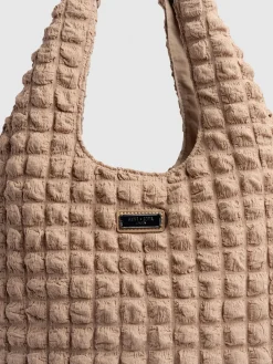 Accessories|Shoulder Bags|Saint and Sofia Soho Shoulder Tote Bag - Beige