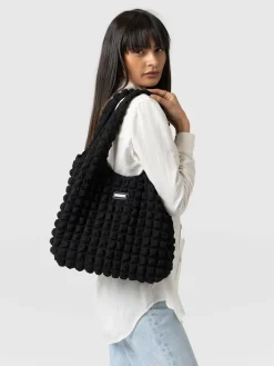 Accessories|Shoulder Bags|Saint and Sofia Soho Shoulder Tote Bag - Black