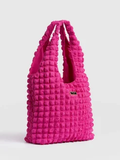Shoulder Bags|Tote Bags|Saint and Sofia Soho Shoulder Tote Bag - Fuchsia Pink