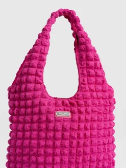 Shoulder Bags|Tote Bags|Saint and Sofia Soho Shoulder Tote Bag - Fuchsia Pink