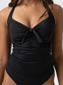 Swimwear|Saint and Sofia Sol Tankini Top - Black