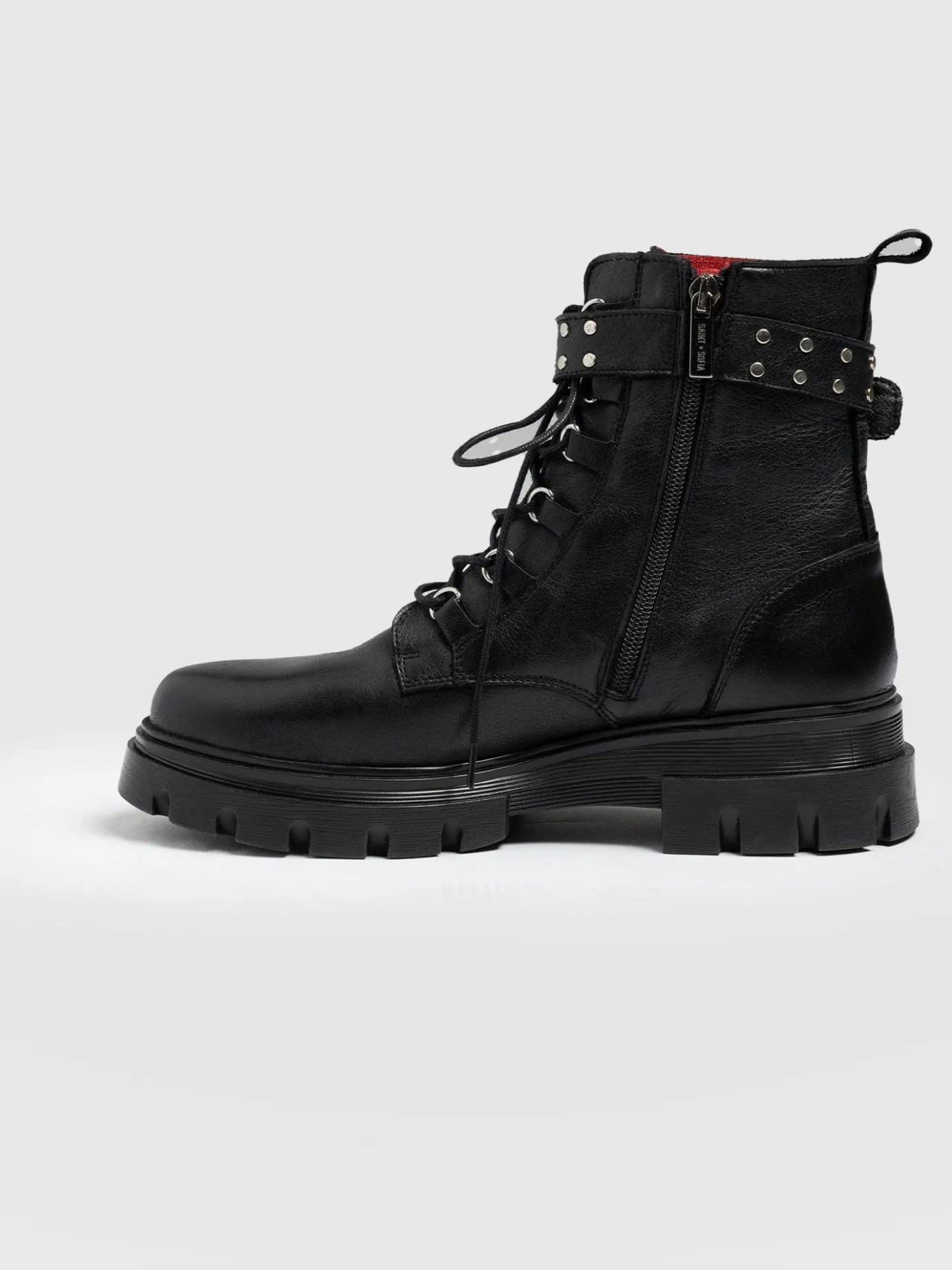 Boots|Shoes|Saint and Sofia Southbank Studded Boot - Black