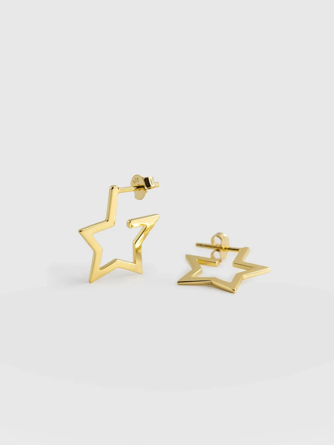 Gold Jewelry|Jewelry|Saint and Sofia Star Earrings