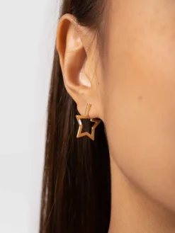 Gold Jewelry|Jewelry|Saint and Sofia Star Earrings