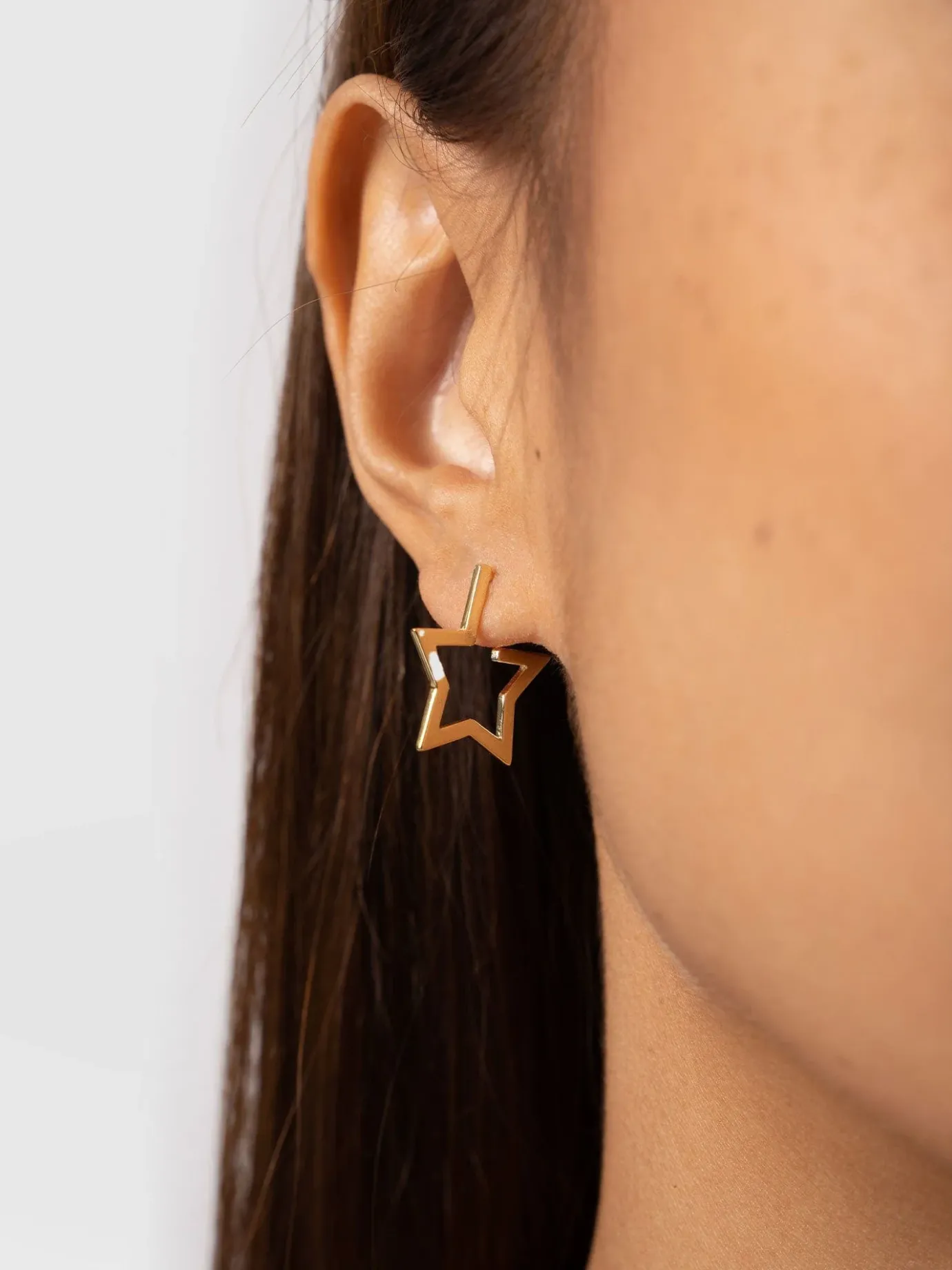 Gold Jewelry|Jewelry|Saint and Sofia Star Earrings