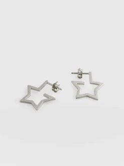 Silver Jewelry|Jewelry|Saint and Sofia Star Earrings - Silver