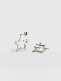 Silver Jewelry|Jewelry|Saint and Sofia Star Earrings - Silver
