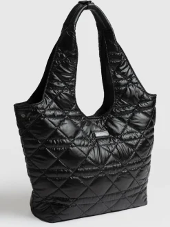 Shoulder Bags|Tote Bags|Saint and Sofia Stella Shoulder Tote Bag - Gloss Black