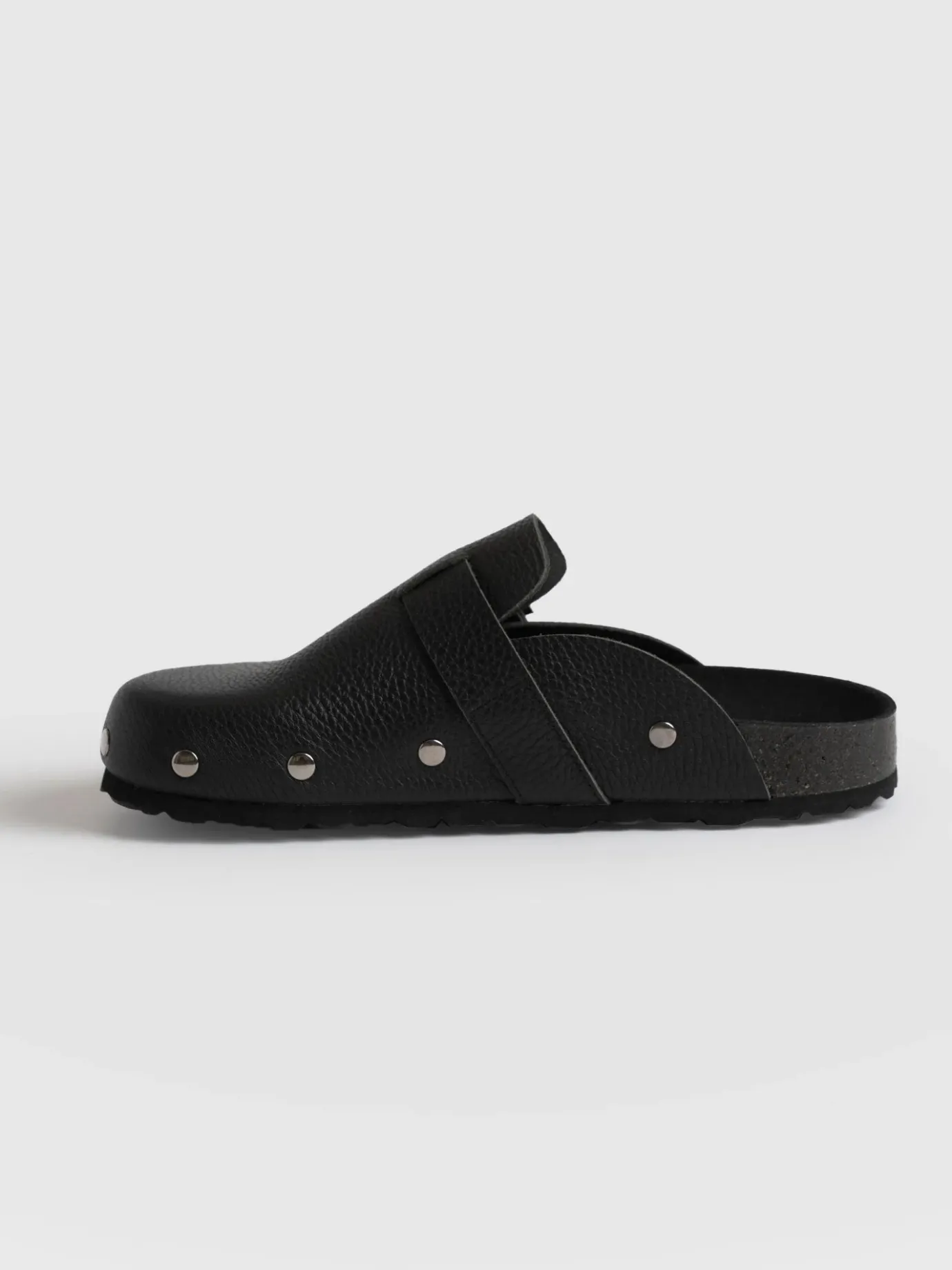 Clogs & Slides|Sandals|Saint and Sofia Studded Clogs - Black