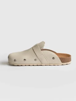 Clogs & Slides|Shoes|Saint and Sofia Studded Clogs - Cream