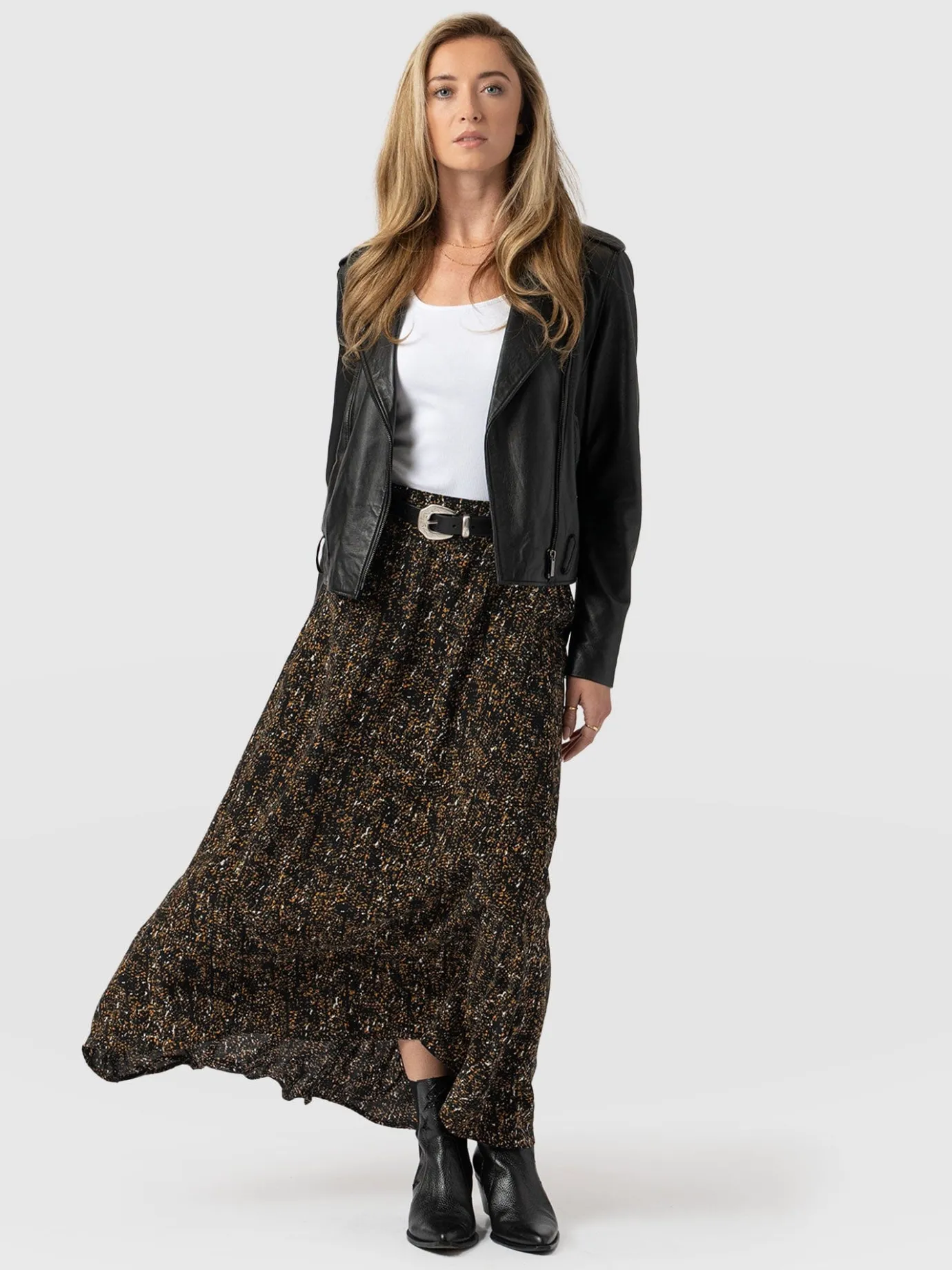 Skirts|Saint and Sofia Sutton Skirt - Ditsy Leopard