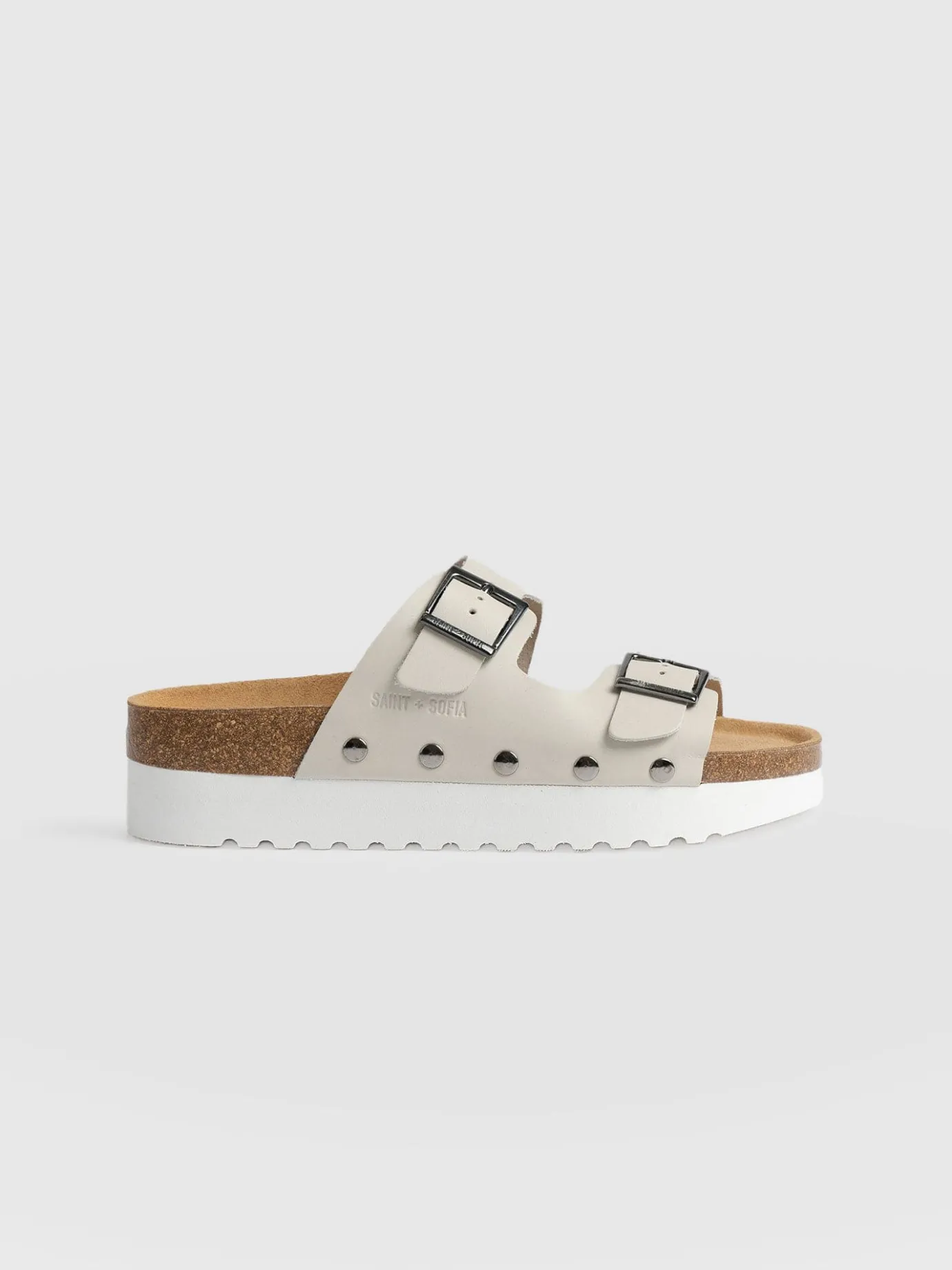 Sandals|Clogs & Slides|Saint and Sofia Sutton Slide - Cream Studded