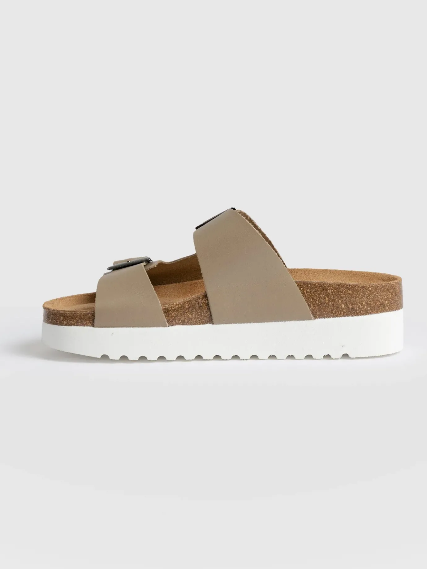 Clogs & Slides|Sandals|Saint and Sofia Sutton Slide - Taupe