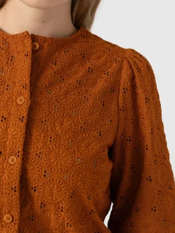Blouses & Shirts|Saint and Sofia Tabitha Blouse - Tan