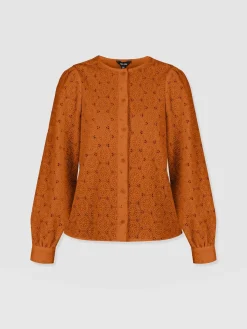 Blouses & Shirts|Saint and Sofia Tabitha Blouse - Tan