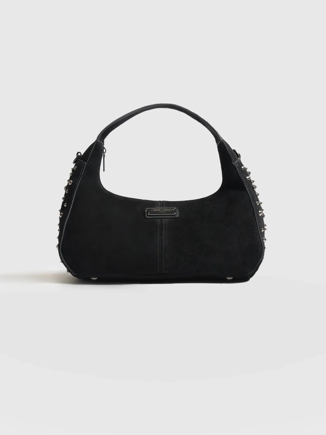 Leather Bags|Bags|Saint and Sofia Taylor Hobo Handbag - Black