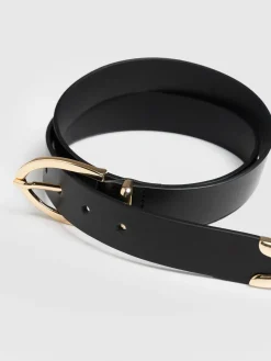 Leather Belts|Accessories|Saint and Sofia Victory Belt - Black