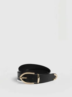 Leather Belts|Accessories|Saint and Sofia Victory Belt - Black